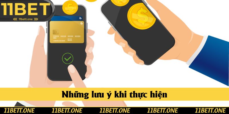 Những lưu ý khi thực hiện